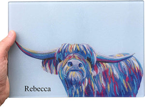 Personalised Cow Chopping Board