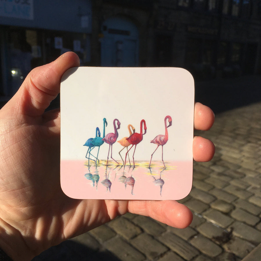 Flamingos Coaster