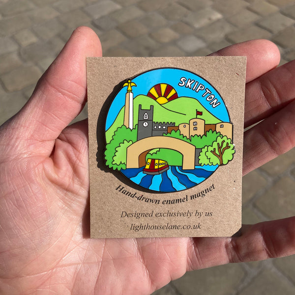 Skipton North Yorkshire Enamel LighthouseLane