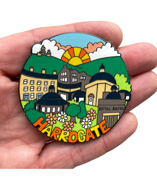Harrogate Yorkshire Enamel Magnet