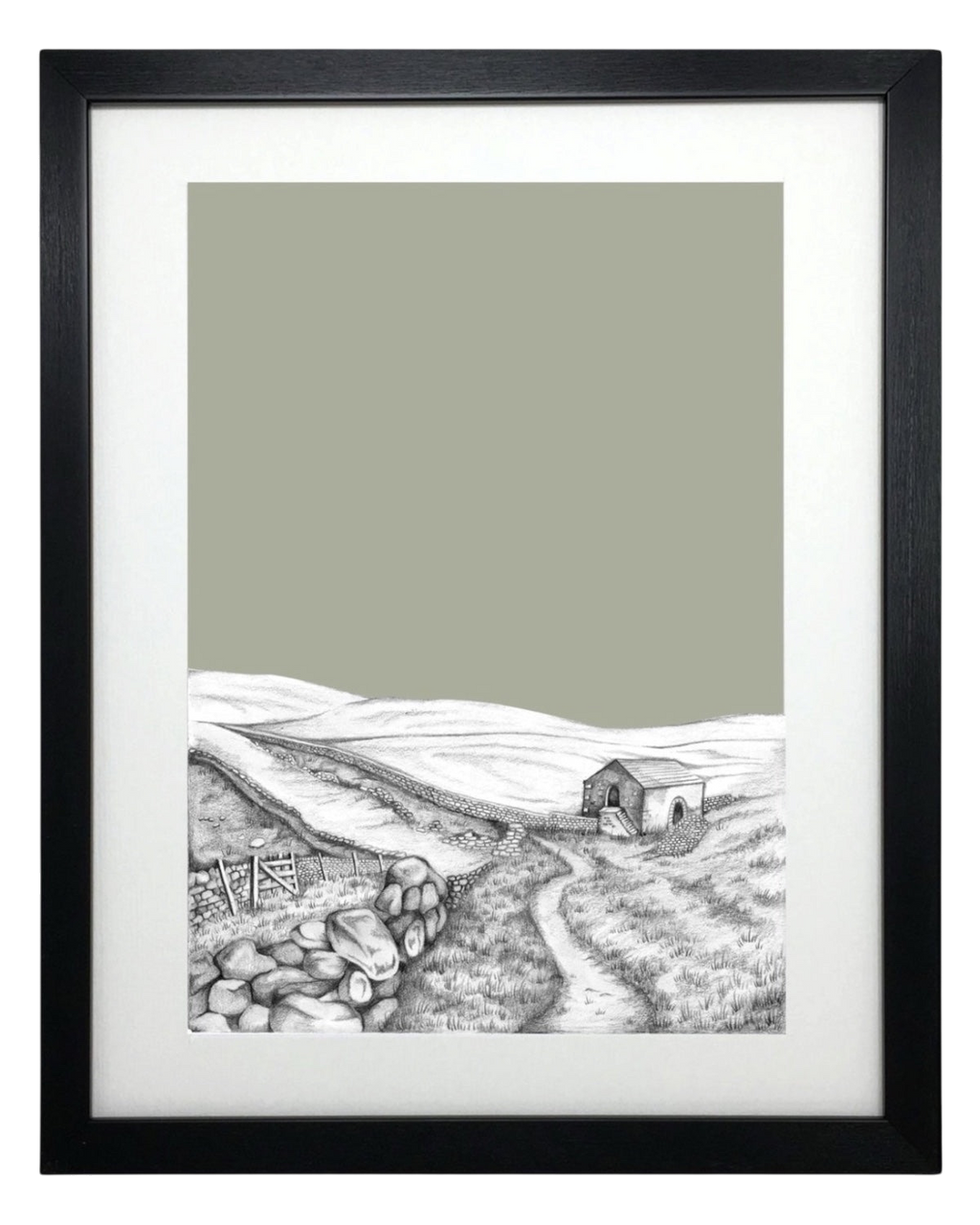 Yorkshire Dales Sketch Print – Unframed Print