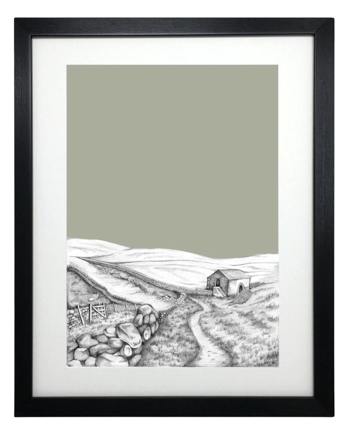 Yorkshire Dales Sketch Print – Unframed Print