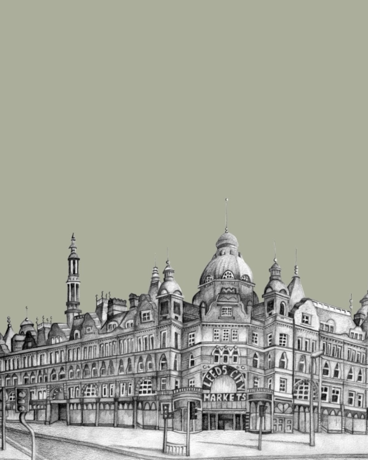 Leeds Yorkshire Sketch Print