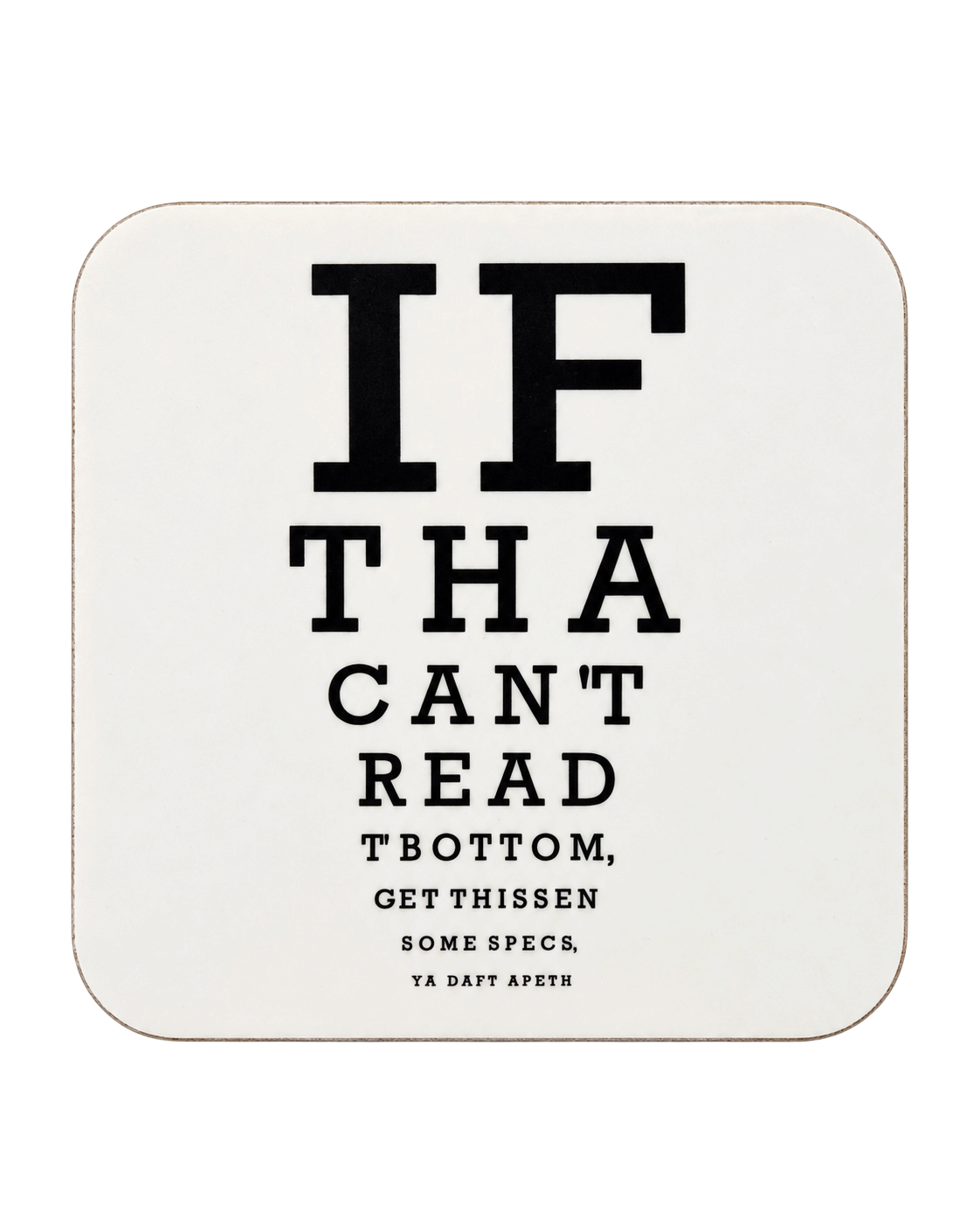 Eyetest Yorkshire Drink Coaster