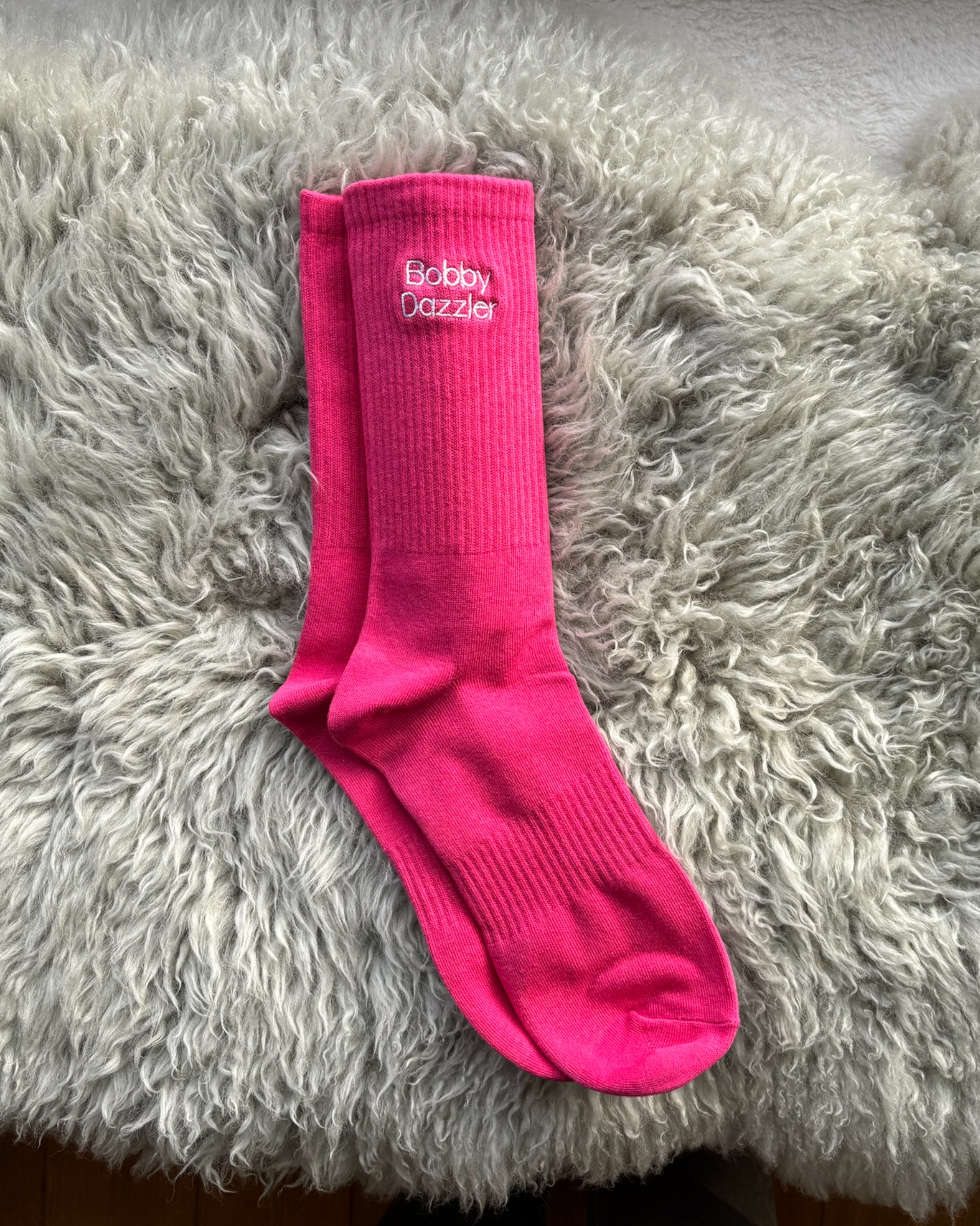 Bobby Dazzler Embroidered Crew Socks