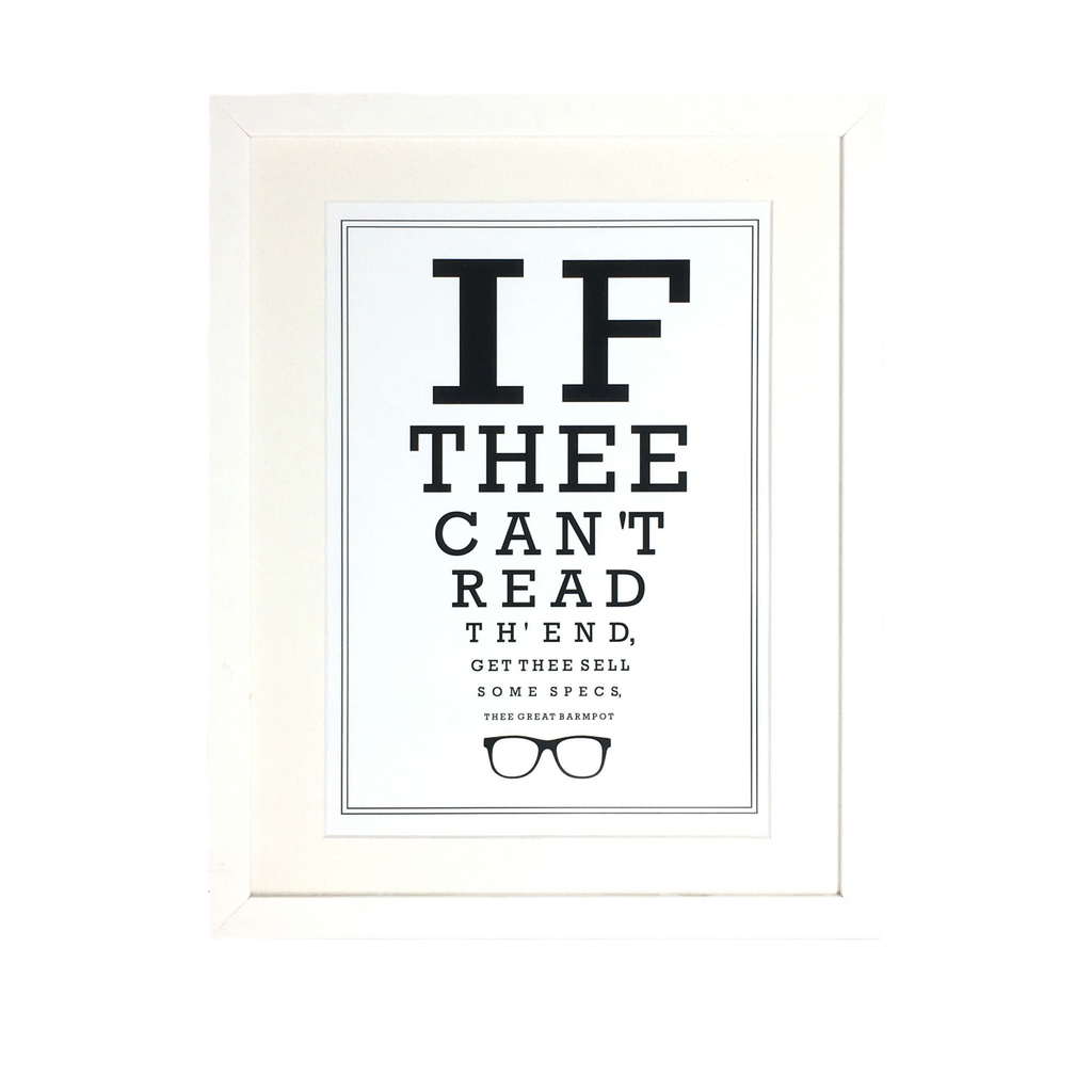 Lancashire Optician Eyetest Print – Unframed Print