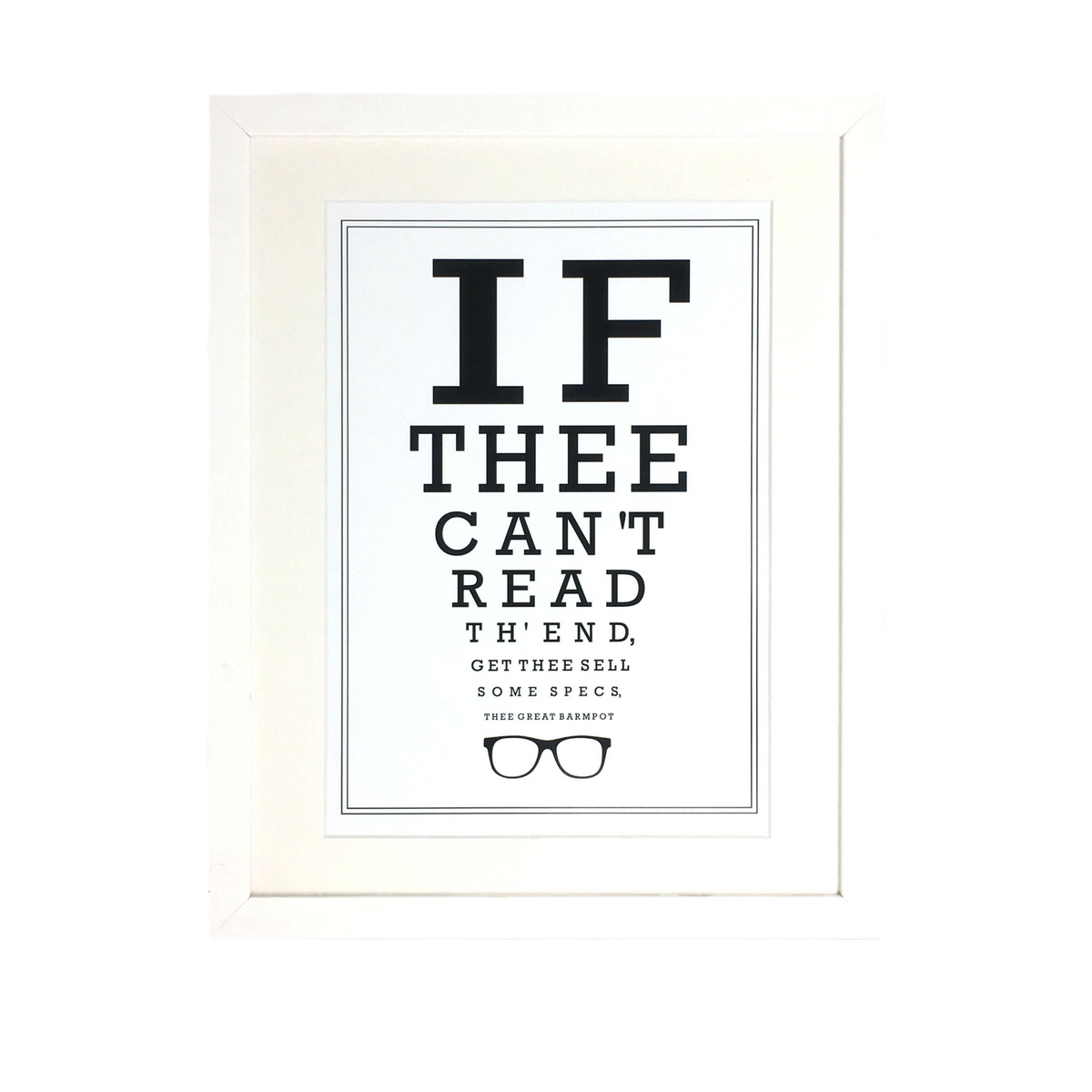 Lancashire Optician Eyetest Print – Unframed Print
