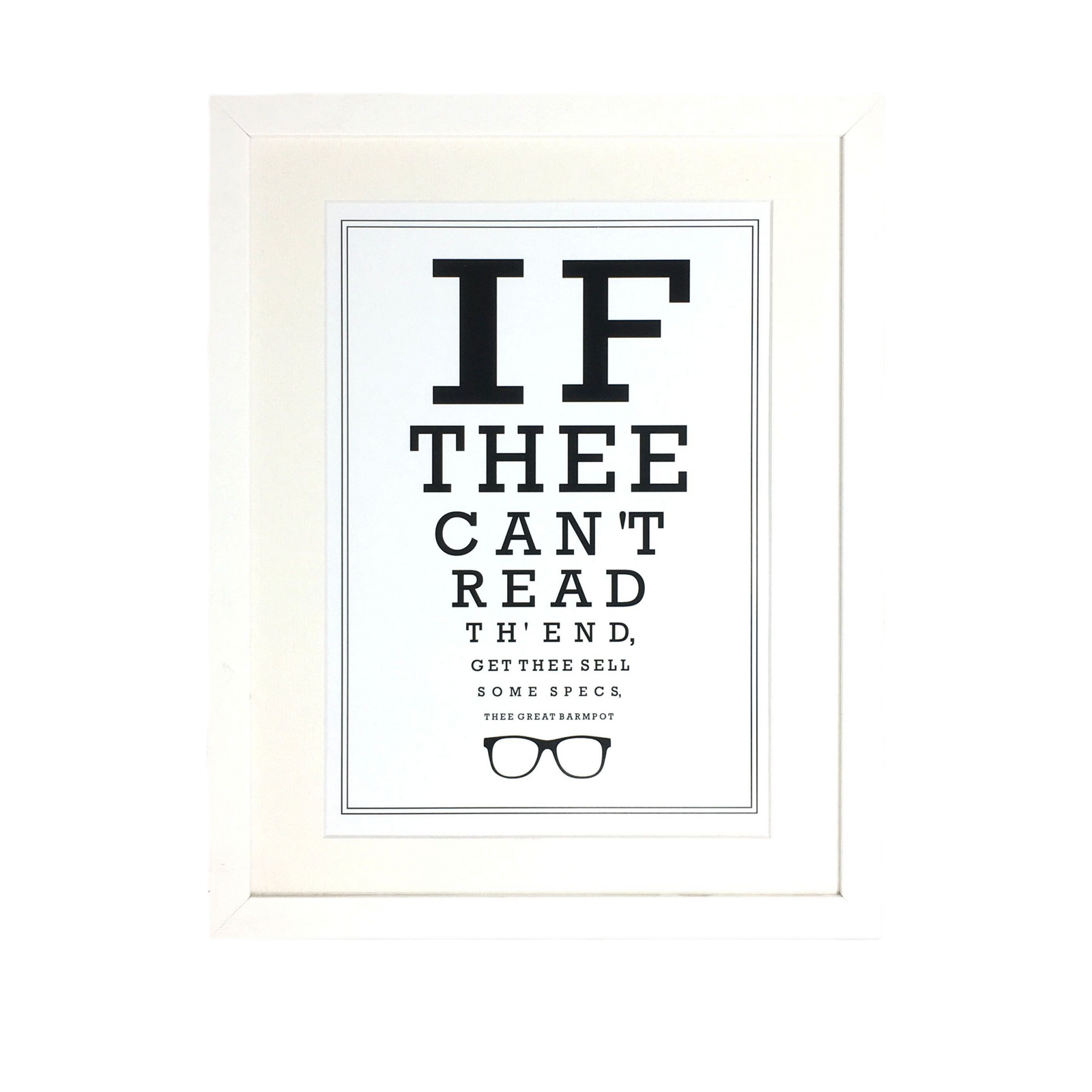 Lancashire Optician Eyetest Print