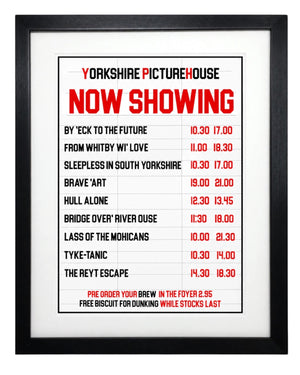 Yorkshire Dialect Cinema Movie Print