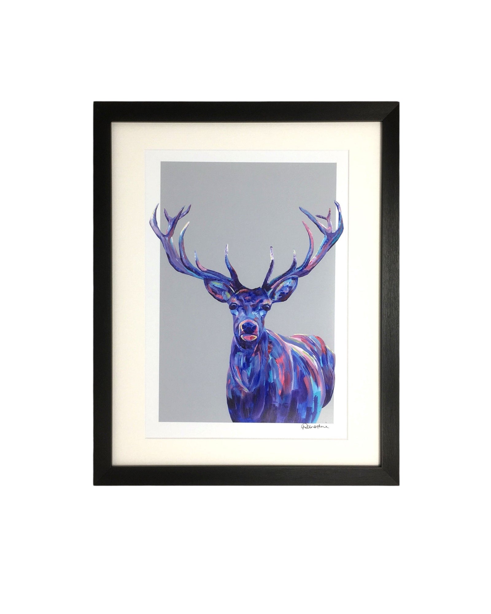 Colourful Stag Print