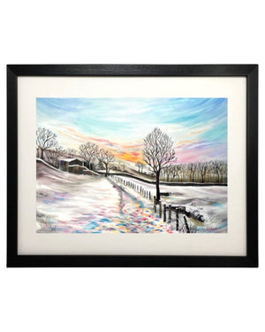 Railway Children in Haworth Oxenhope Framed print