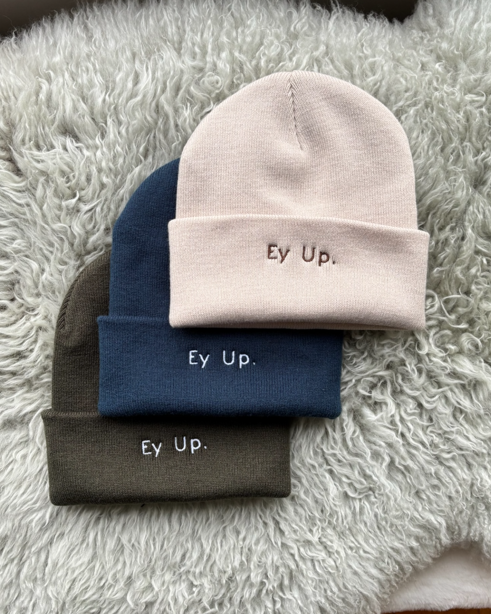 Yorkshire Ey Up Embroidered Beanie Hat - One Size - 3 Colours