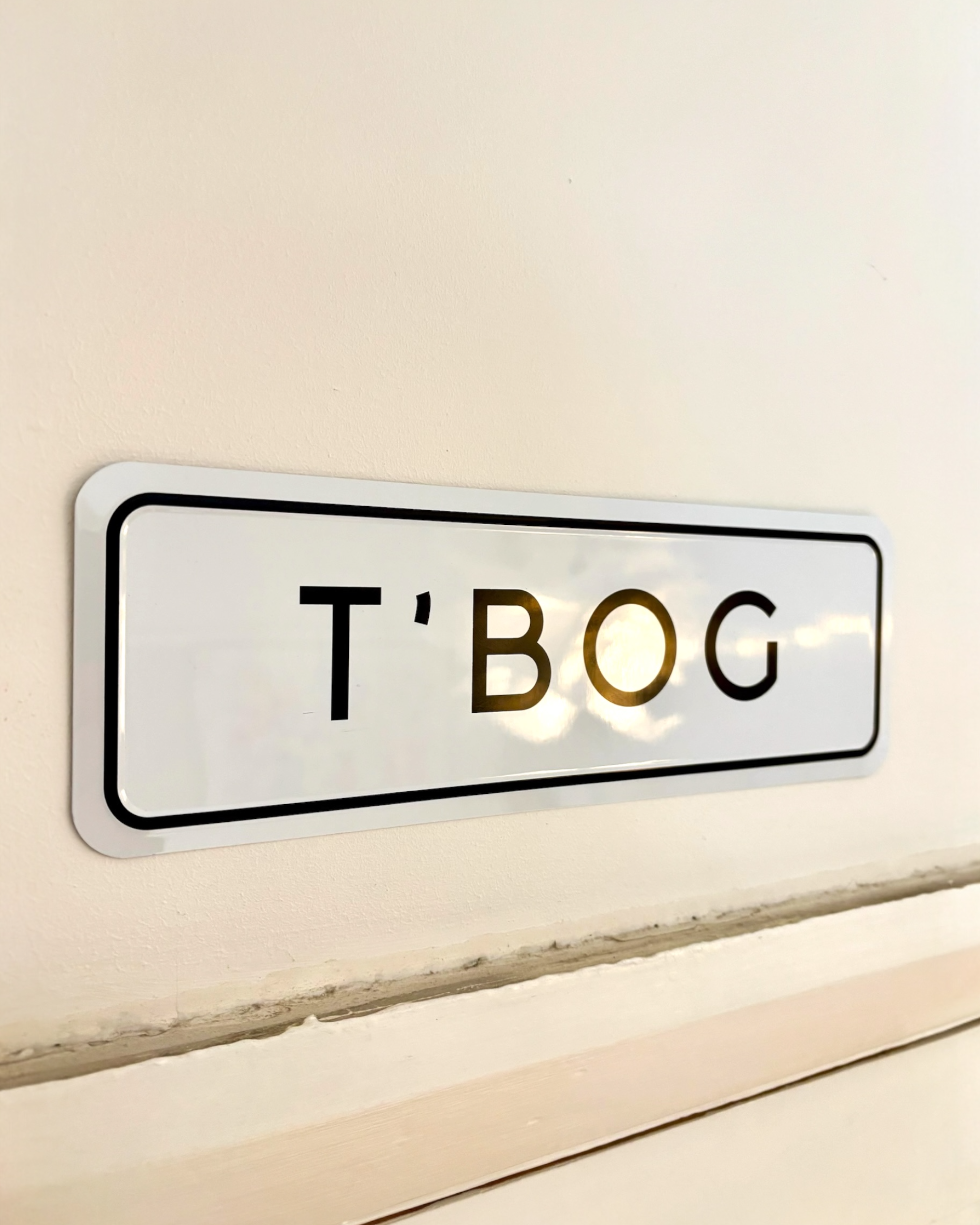 Yorkshire T’Bog Home Metal Embossed Sign