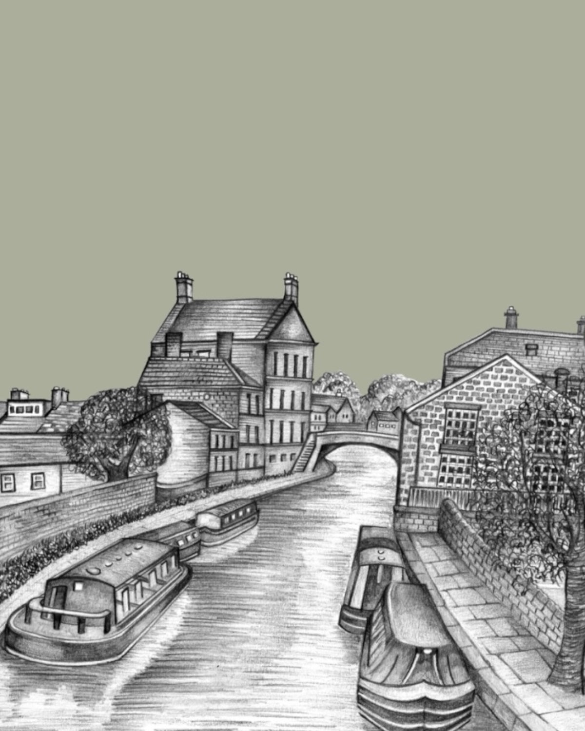 Skipton Yorkshire Sketch Print