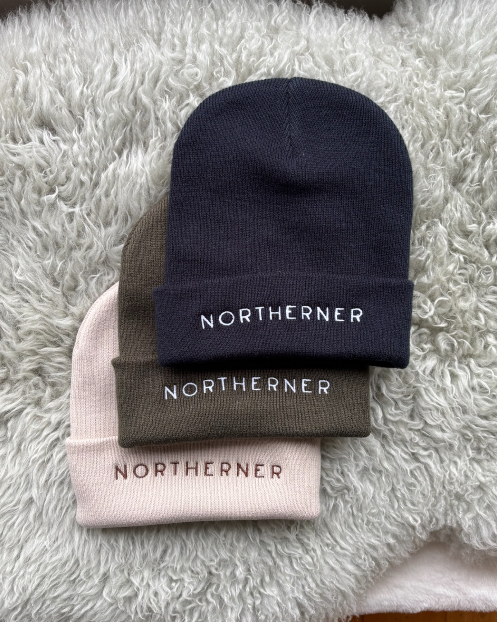 Northerner Embroidered Beanie Hat - One Size - 3 Colours