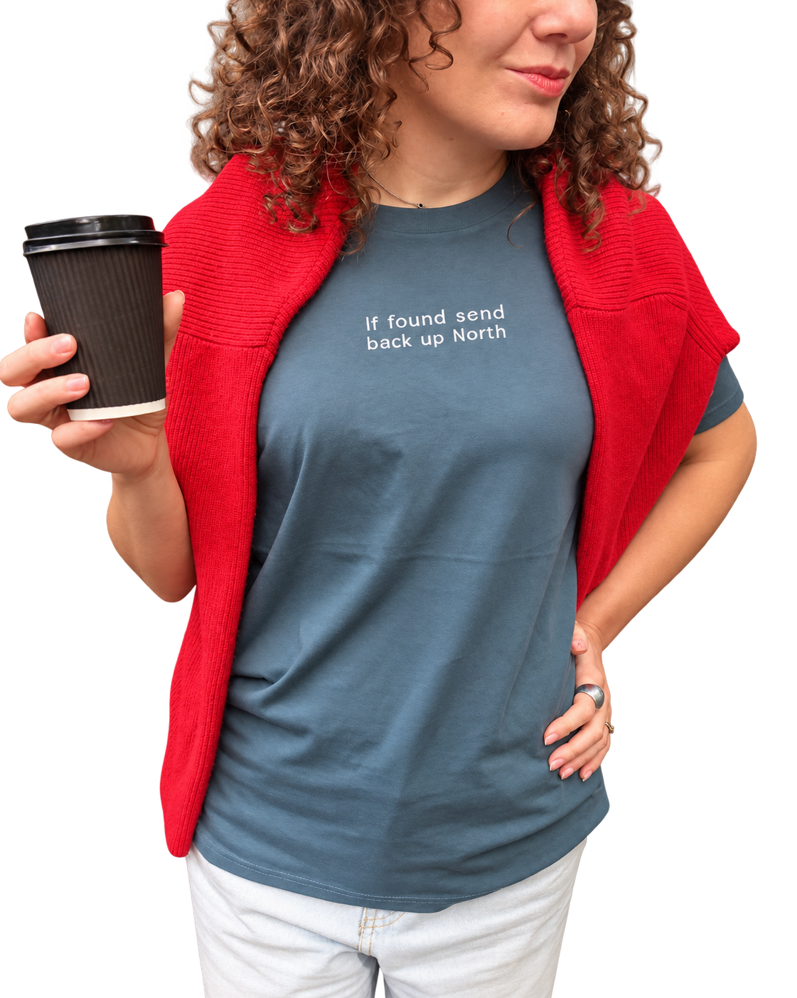 If Found Send Up North Embroidered T-Shirt
