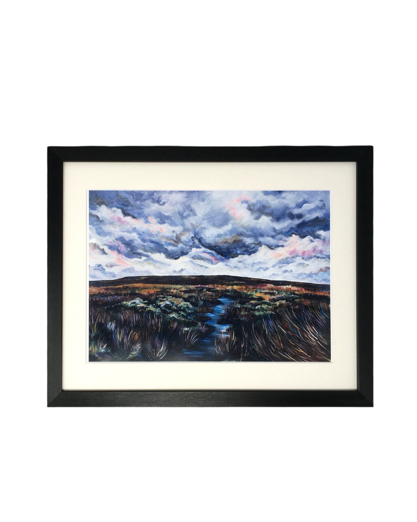 Yorkshire Moorland Stormy Sky Framed print