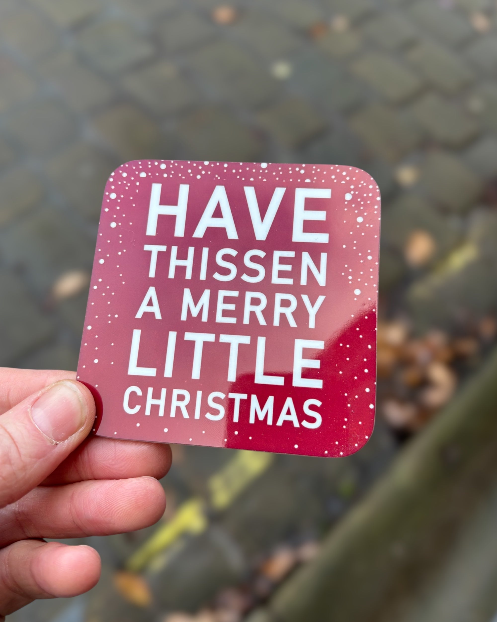 Yorkshire Merry Christmas Coaster