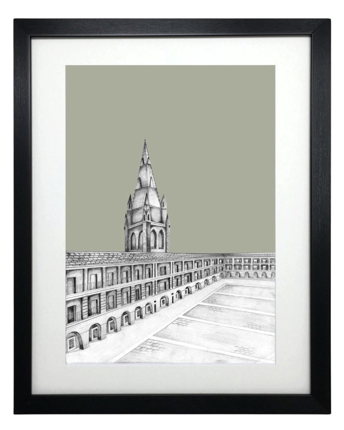 Halifax Yorkshire Sketch Print – Unframed Print