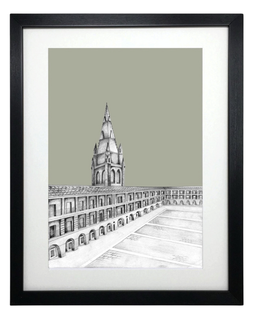 Halifax Yorkshire Sketch Print – Unframed Print