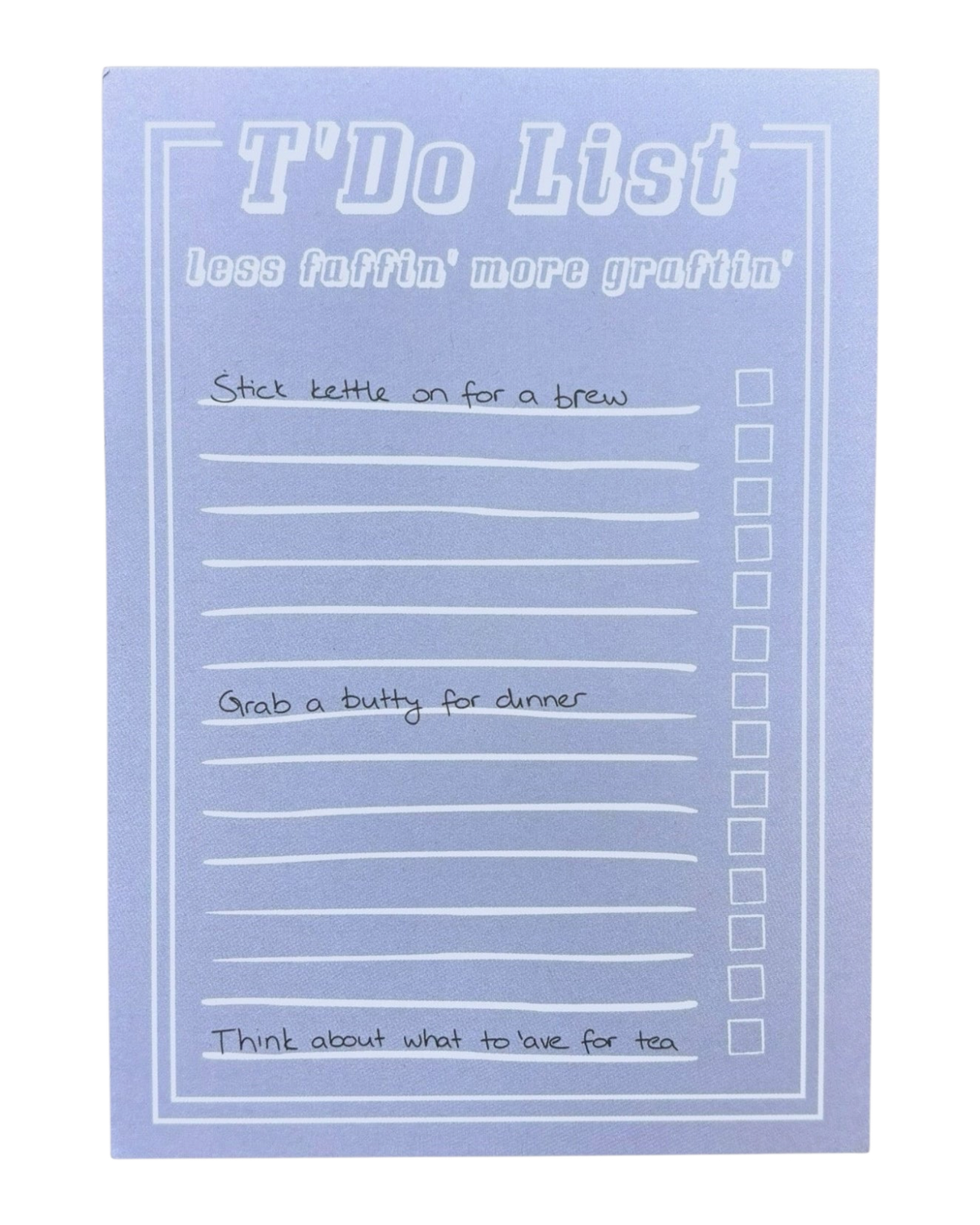 Yorkshire Dialect To Do List Notepad