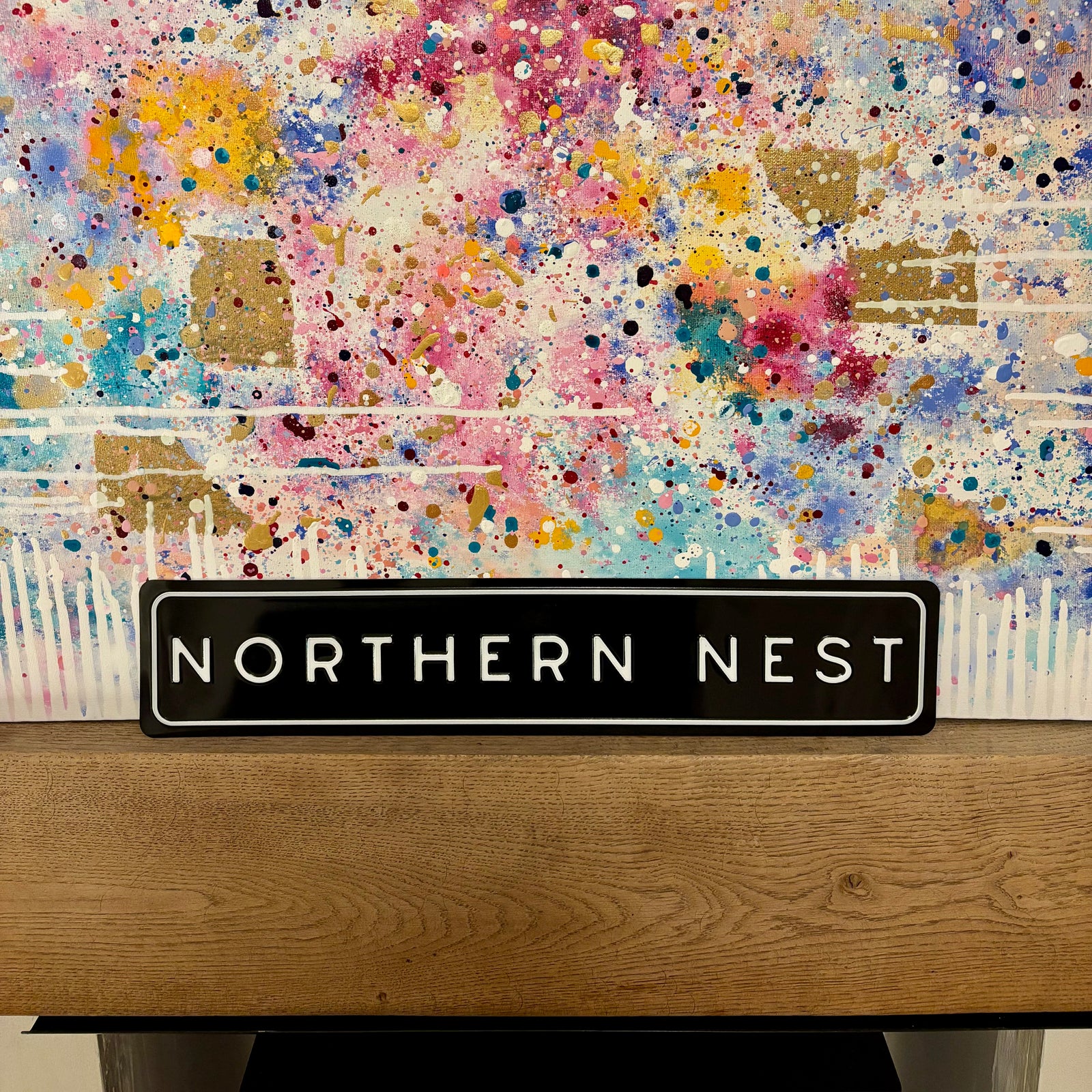Northern Nest (Northerner) Metal Embossed Sign