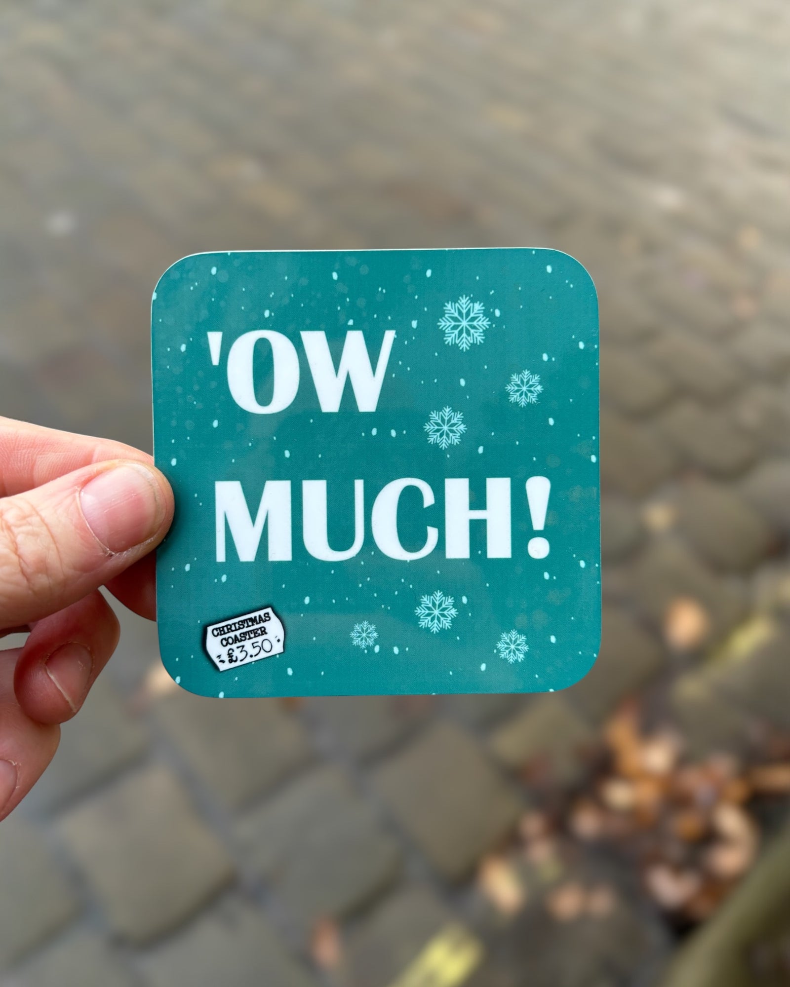 Yorkshire Ow Much Christmas Coaster