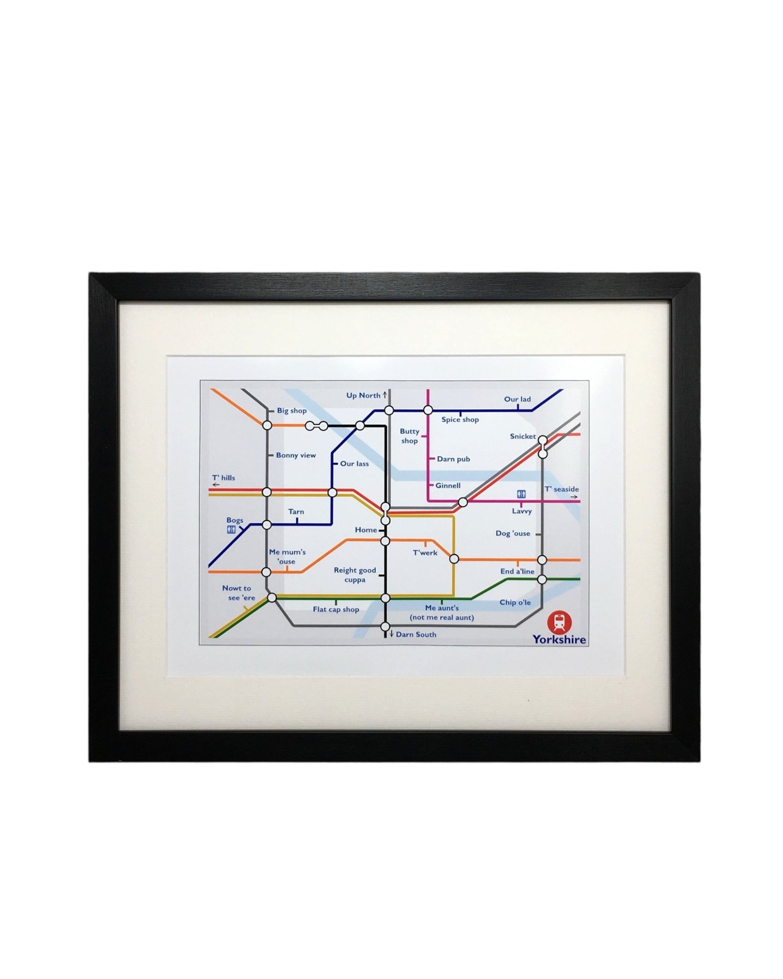 Yorkshire Underground Tube Print
