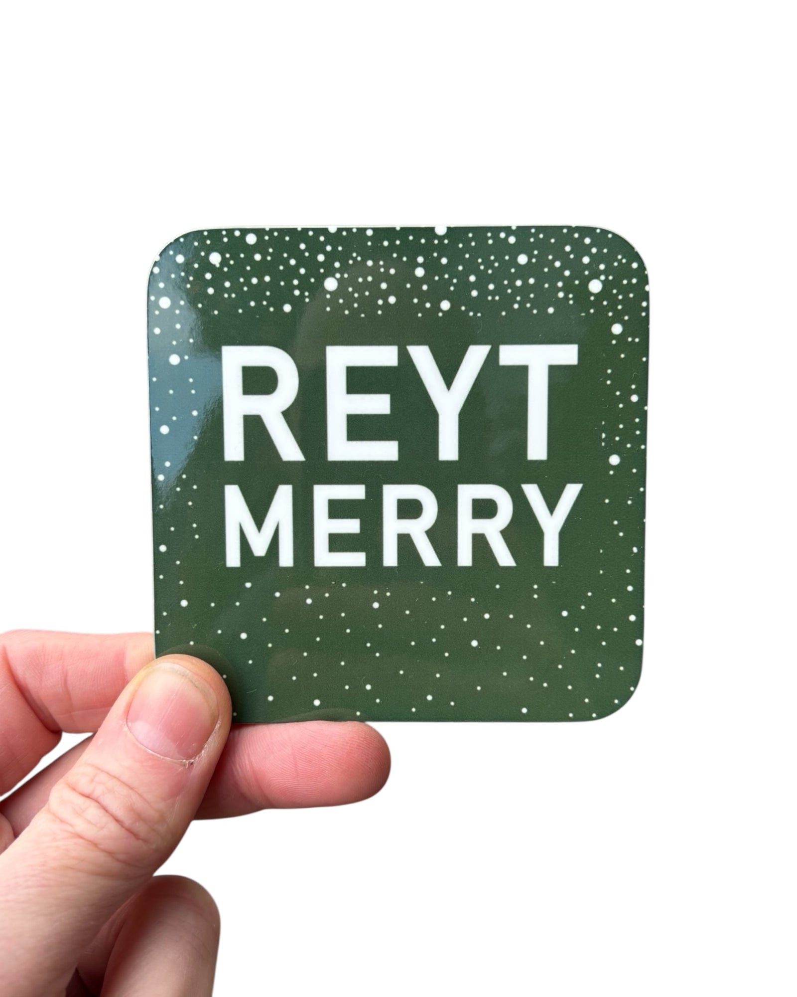 Yorkshire Reyt Merry Christmas Coaster