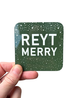 Yorkshire Reyt Merry Christmas Coaster