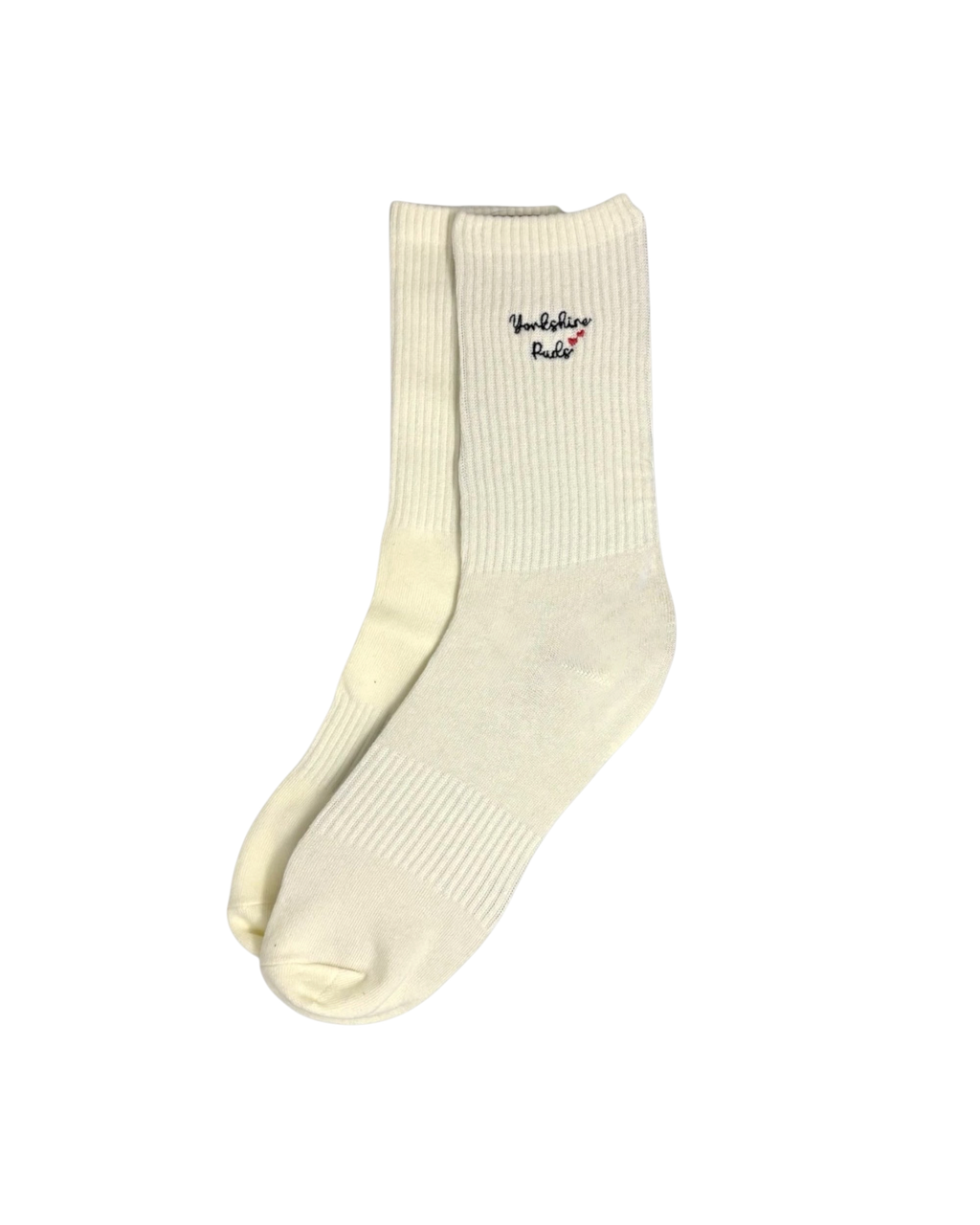 Yorkshire Pudding Embroidered Crew Socks