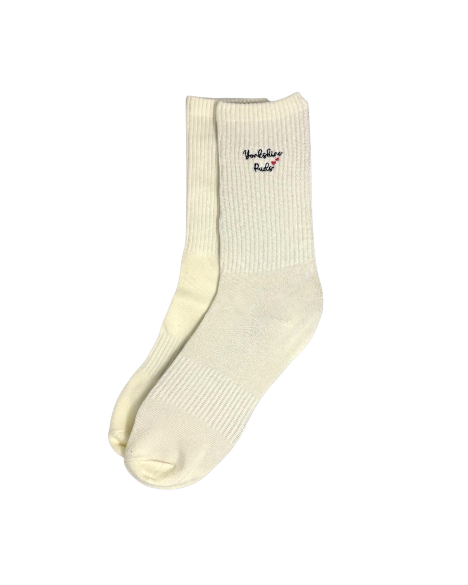 Yorkshire Pudding Embroidered Crew Socks