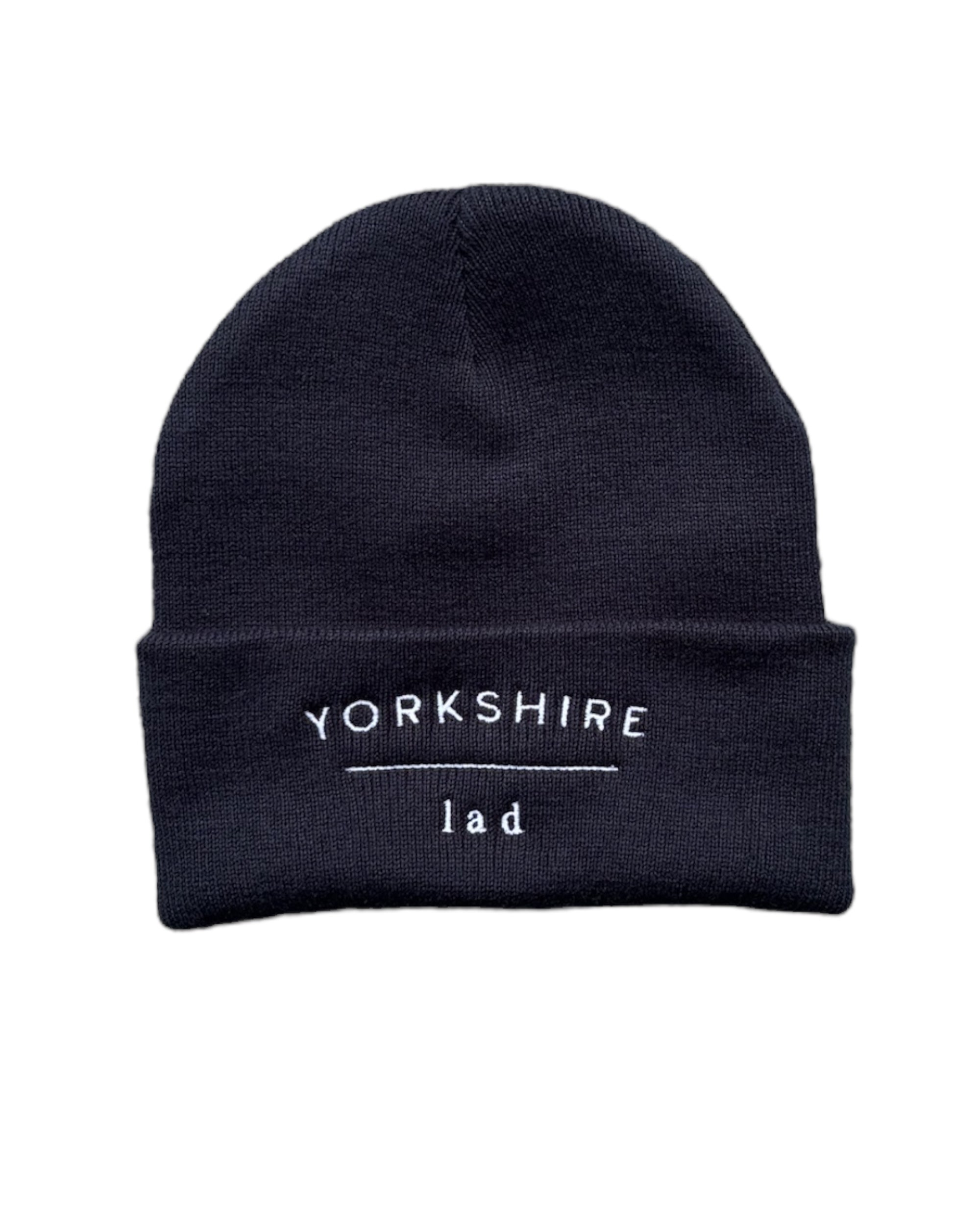 Yorkshire Lad Embroidered Beanie Hat - One Size - 3 Colours