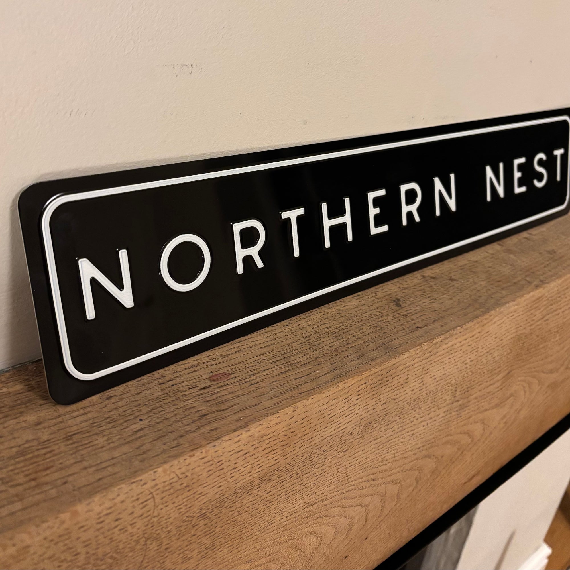 Northern Nest (Northerner) Metal Embossed Sign
