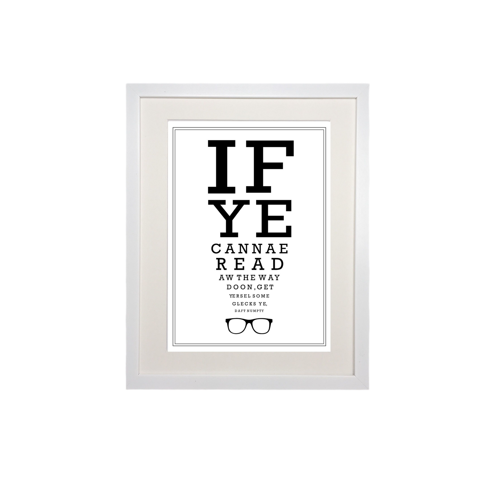 Scottish Optician Eyetest Print