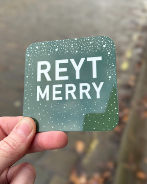Yorkshire Reyt Merry Christmas Coaster