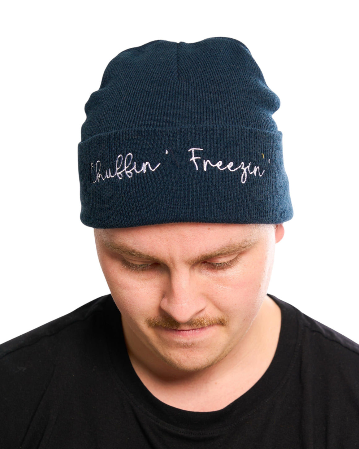 Chuffin' Freezin' Embroidered Beanie Hat - One Size