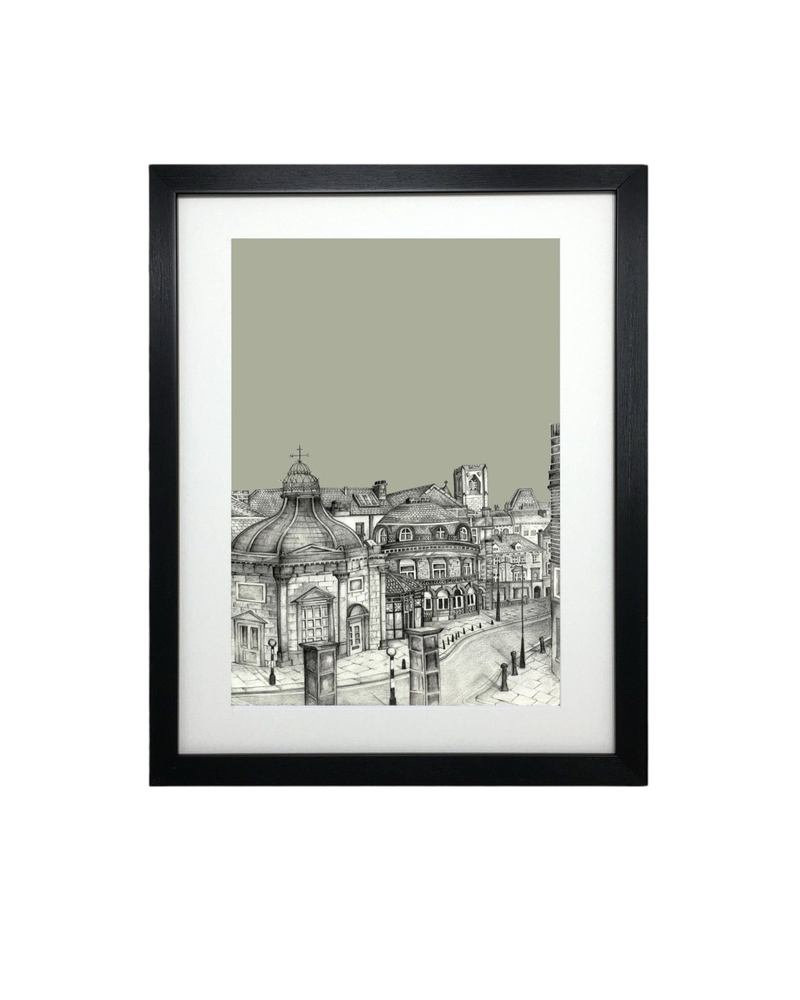 Harrogate Pump Rooms Sketch Print