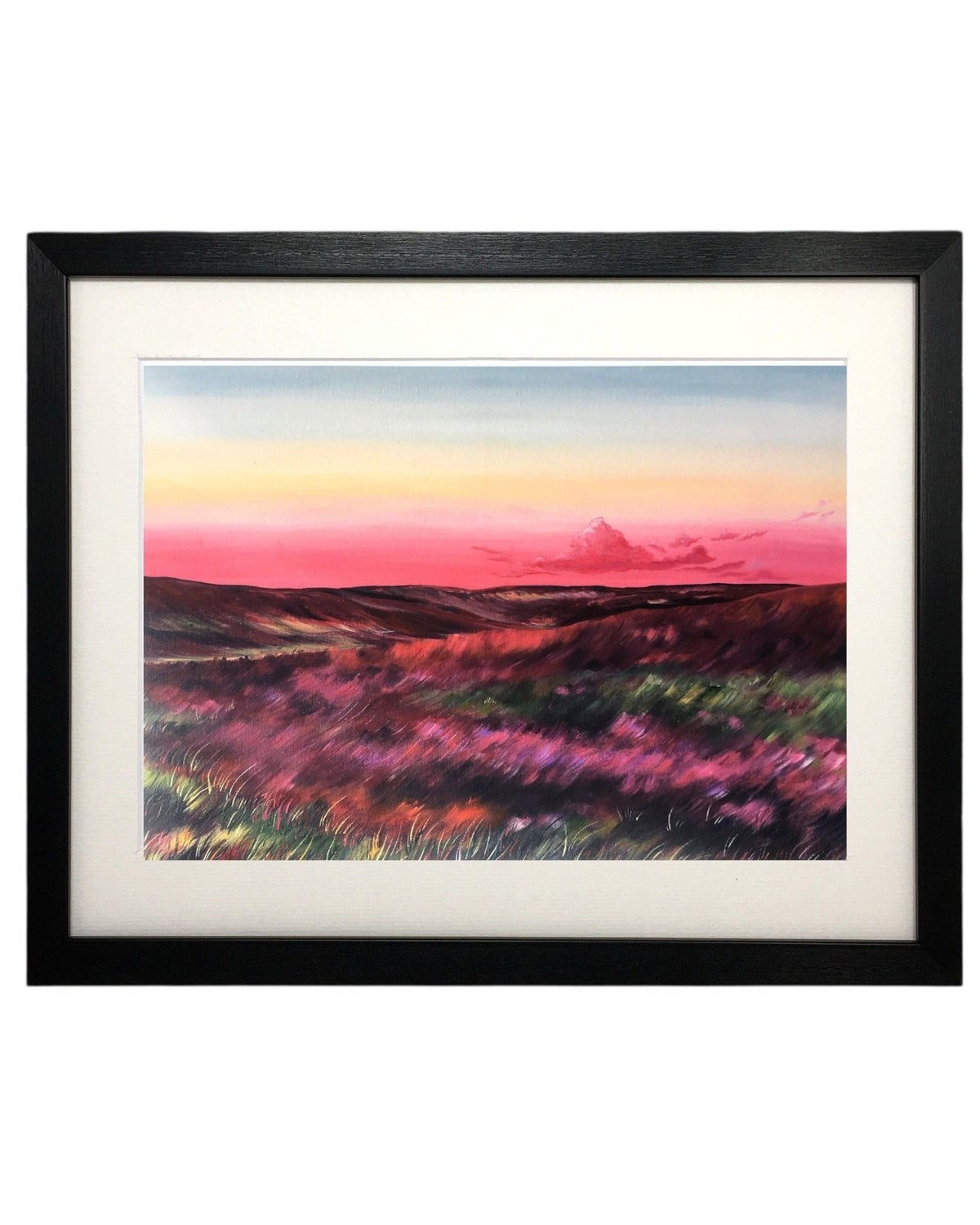 Yorkshire Moorland in Heather Framed Print – Unframed Print