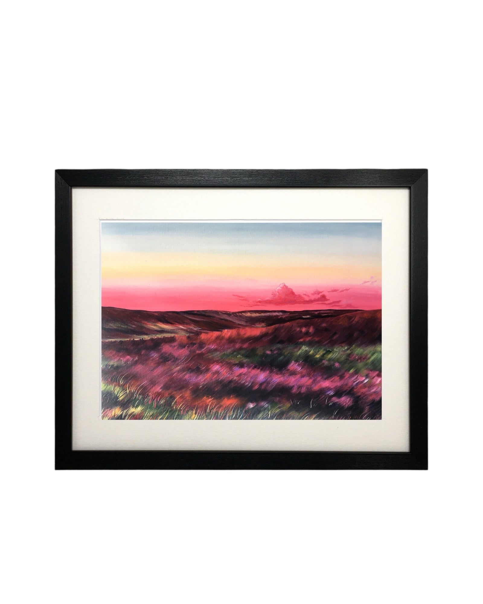 Yorkshire Moorland in Heather Framed print