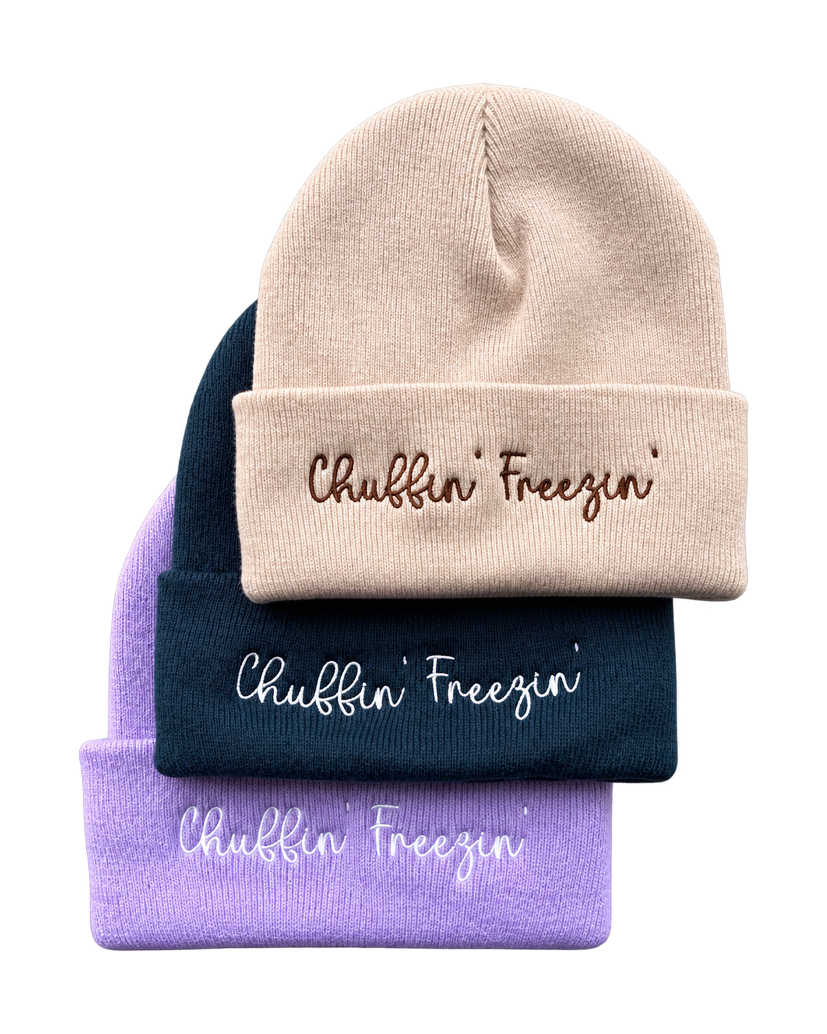 Chuffin' Freezin' Yorkshire Embroidered Beanie