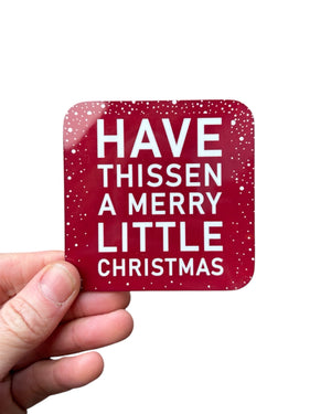 Yorkshire Merry Christmas Coaster