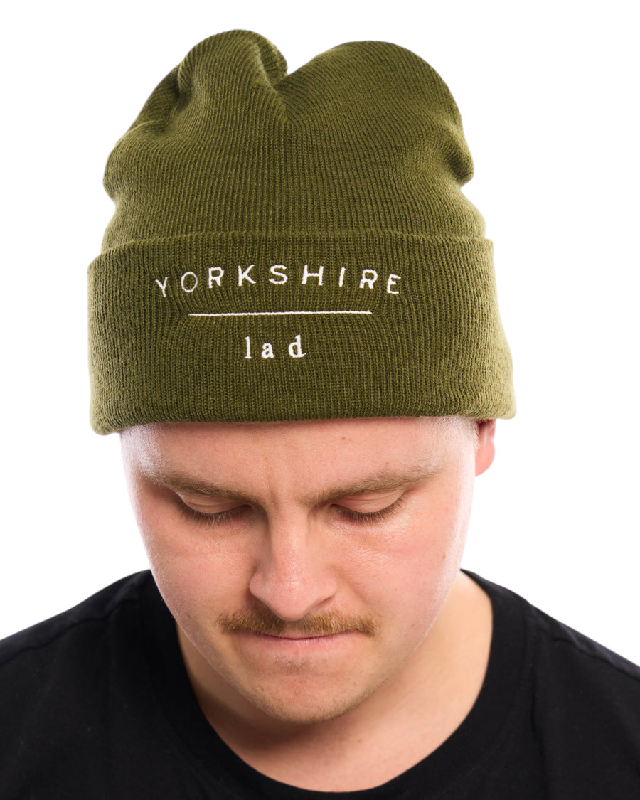 Yorkshire Lad Embroidered Beanie Hat - One Size