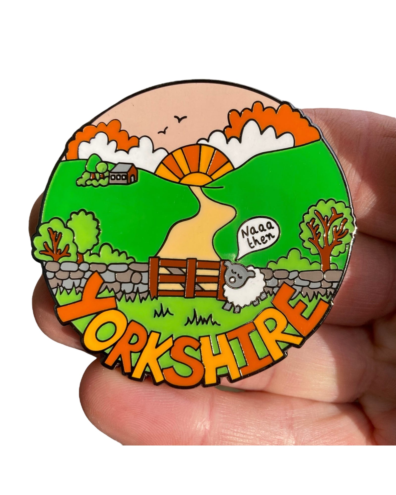 Yorkshire Sheep Enamel Magnet