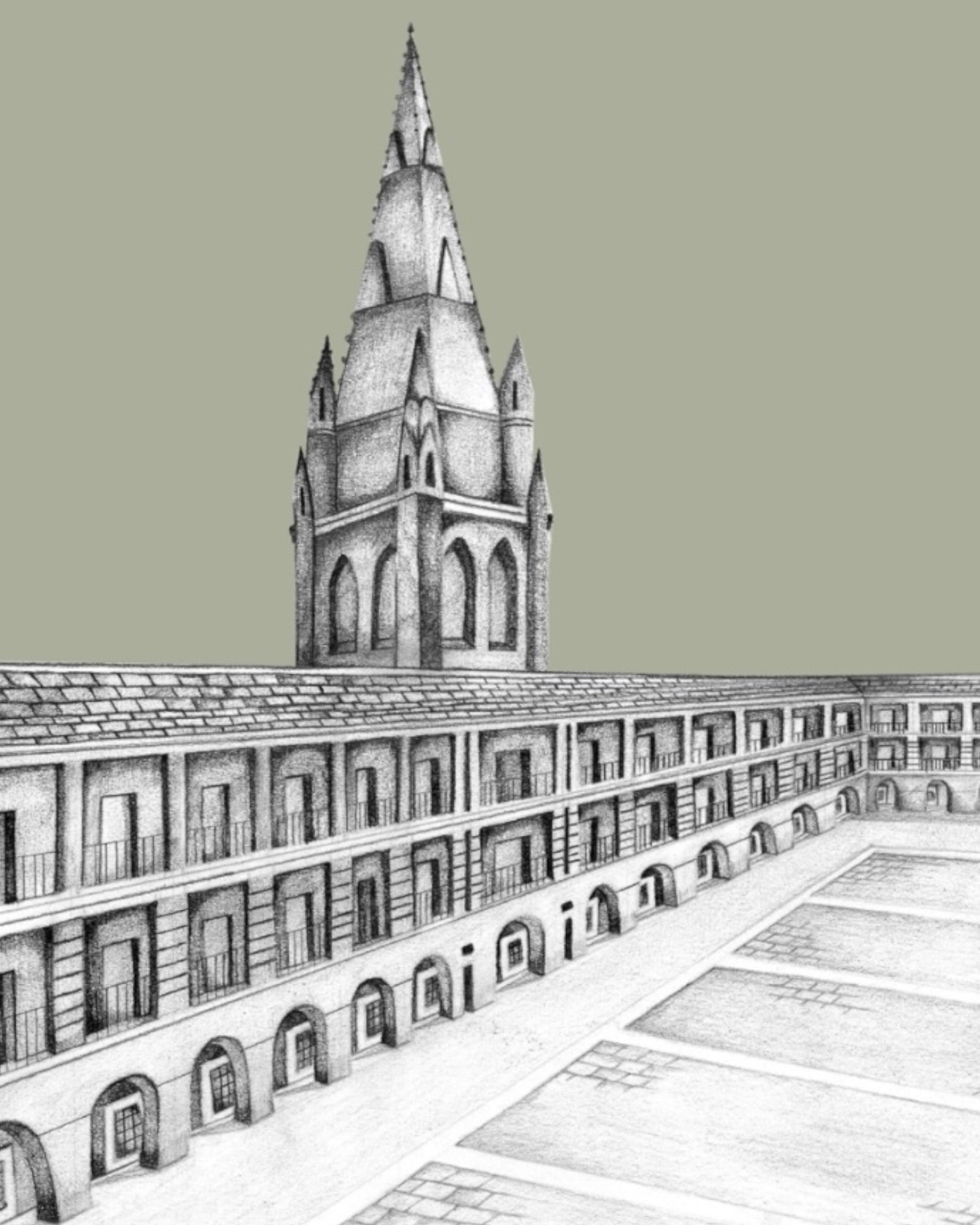 Halifax Yorkshire Sketch Print