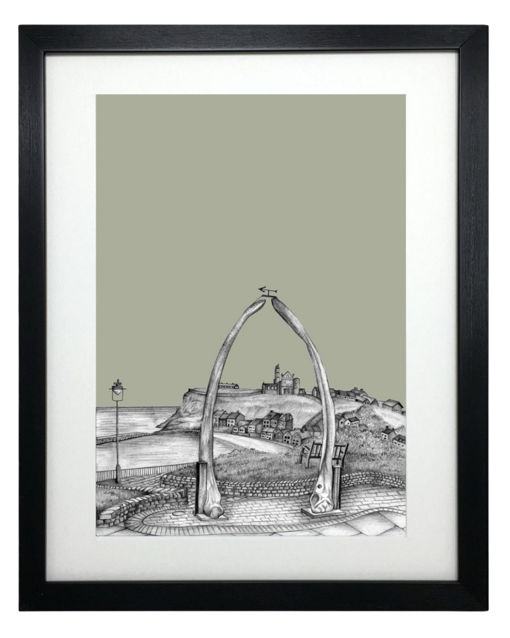 Whitby Sketch Print – Unframed Print