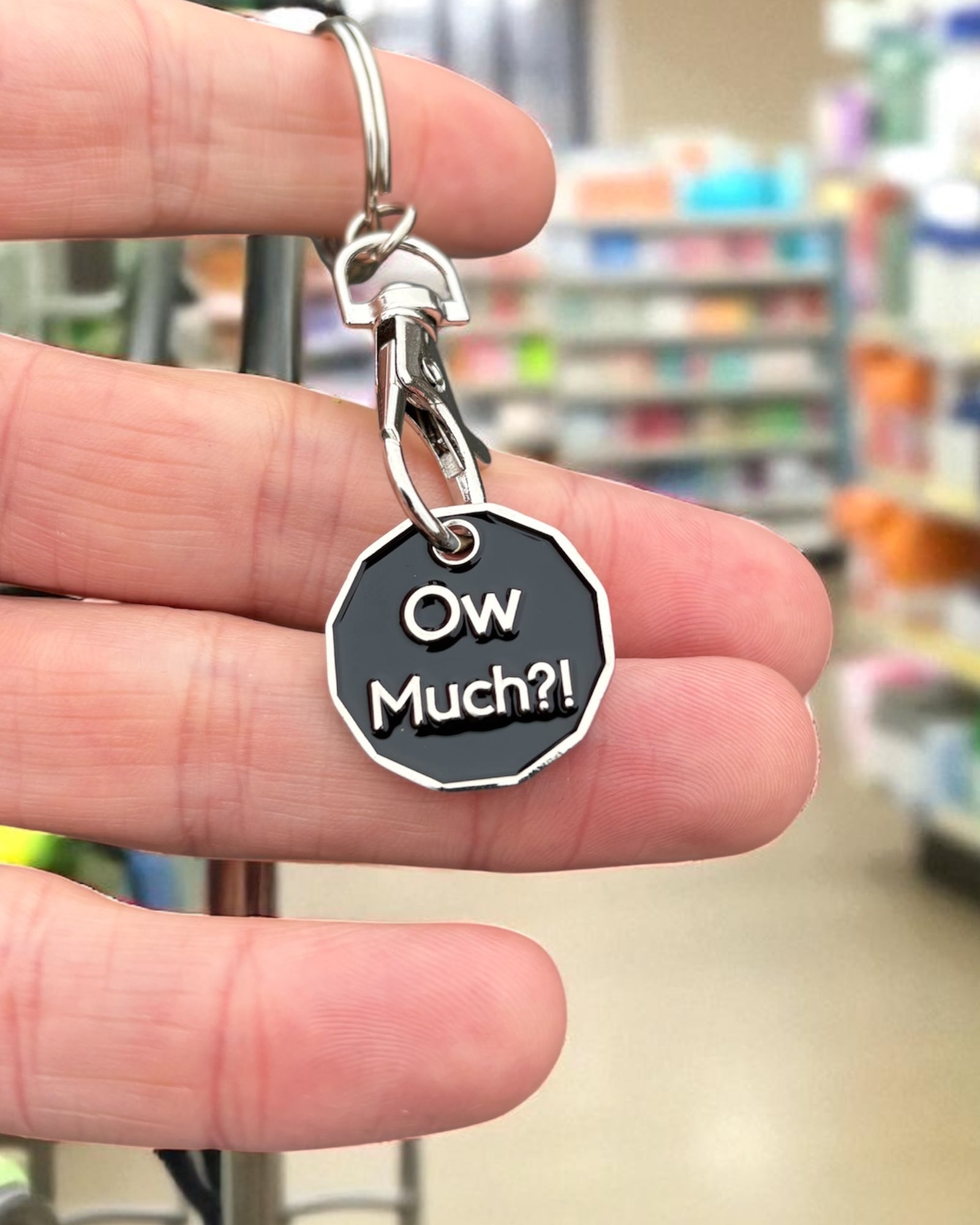 Yorkshire Dialect Ow' Much Metal Trolley Token