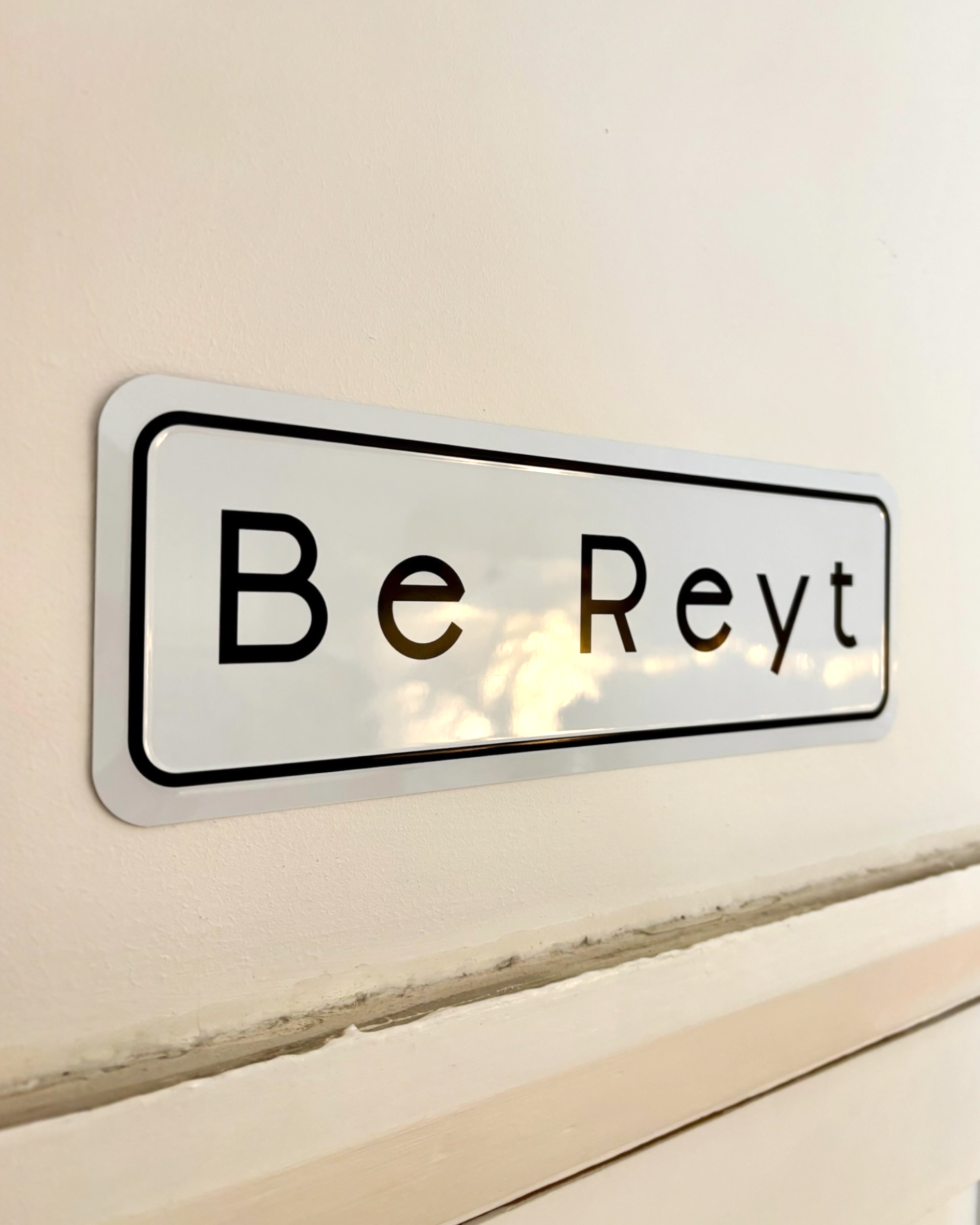 Yorkshire Be Reyt Home Metal Embossed Sign