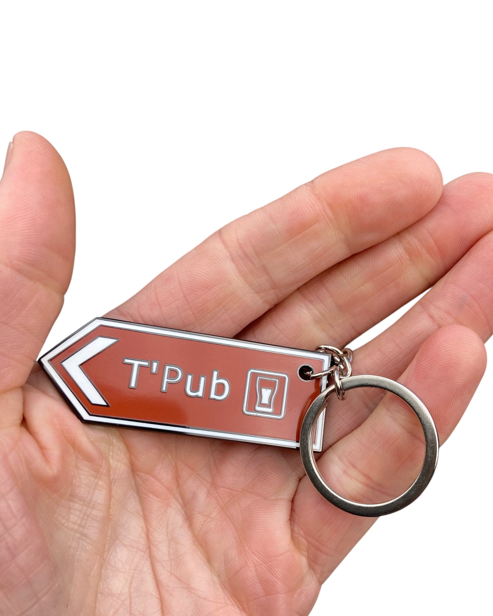 T’Pub Yorkshire Dialect Enamel Keyring / Keychain