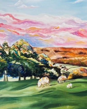 Swaledale Painting Framed print
